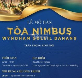 Chỉ 1 Ngày Nữa Thôi Sẽ Diễn Ra Lễ Mở Bán Căn Hộ  Bậc Nhất Đà Nẵng Soleil Ánh Dương Gía Chỉ Từ 2Ty1