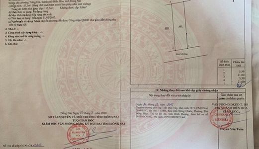 Bán Nhà Lầu 1 Trệt 1 Lầu Tại Khu Phố 4 Phường Trảng Dài