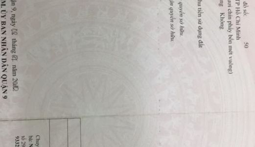 Bán Bất Động Sản Quận 9 - Hồ Chí Minh Giá 3.8 Tỷ