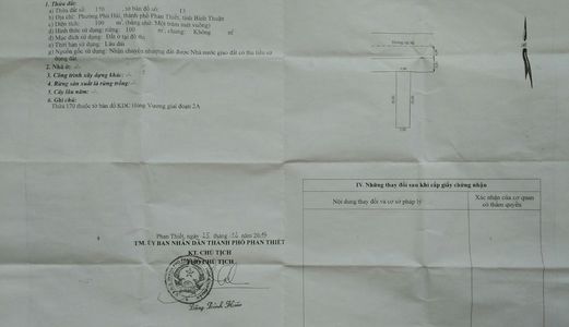 Cần Bán 100M2 Đất Nền Thuộc Kdc Hùng Vương - Tp Phan Thiết