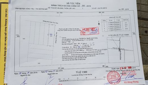 Đất Mặt Tiền Mỹ Xuân -Tóc Tiên Giá Rẻ 2019