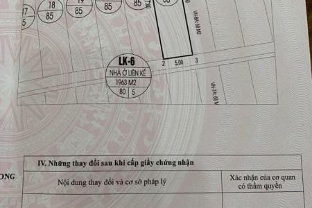 Bán Lk6-22 Kđt Đồi Ngân Hàng. Diện Tích: 85M2, Mặt Tiền: 5M. Hướng Tây Bắc + Đông Bắc Ô Góc Vườn Hoa !!!