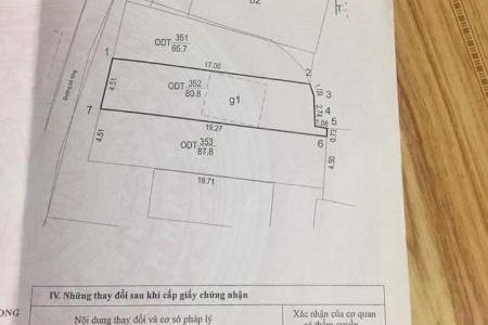 Bán Đất Thổ Cư Hà Trung. Dt:80.8M2,Mt:4.51M.h:tây Bắc Oto Vào Tận Nơi !!!