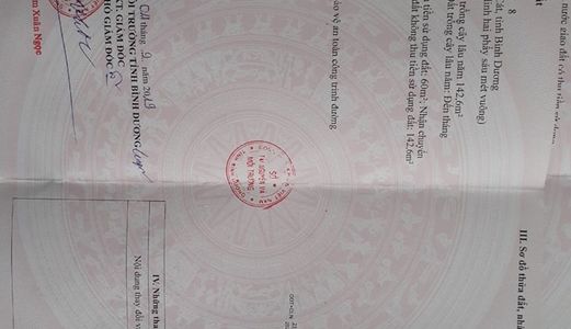 Chính Chủ Cần Bán Lô Đất Chợ Ngay Trung Tâm Thị Xã Bến Cát , Công Chứng Sang Tên Trong Ngày