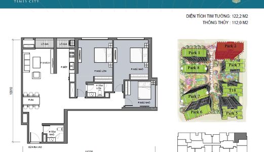 Bán Căn Hộ 3Pn Dự Án Vinhomes Times City Park Hill Giá Chỉ 4 Tỷ