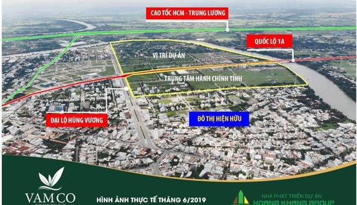 Đất Nền Hùng Vương  Phường 6 Thành Phố Tân An  Long An. Sổ Đỏ. 50Tr/m2