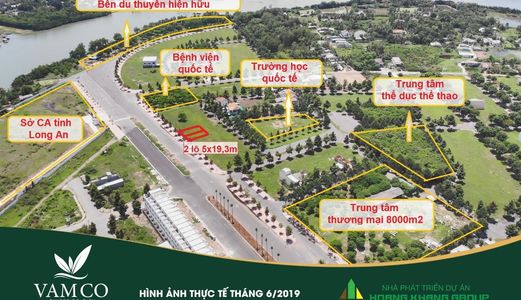 Đất Nền Hùng Vương  Phường 6 Thành Phố Tân An  Long An. Sổ Đỏ. 50Tr/m2
