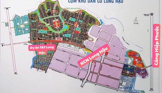 Nền Đẹp T&t Long Hậu Sổ Đỏ 100M2, Giá Đầu Tư. Ngân Hàng Hỗ Trợ Vay 70% Giá Trị Đất.