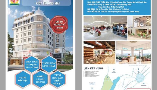 Cho Thuê Mặt Bằng Kinh Doanh, Căn Khách Sạn 3 Sao Tại Dự Án Siêu Thị Du Lịch Làng Nghề Đà Lạt