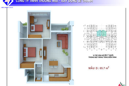 Chính Chủ Cần Bán Căn 2Pn (66M2) Cc.lê Thành - Giá 1,550 Tỷ