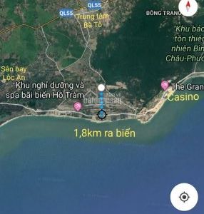 Bán Gấp Đất Xây Mini Hotel 570 M2, Sổ hồng riêng, Mặt tiền, Tại Xuyên Mộc Cách Biển 1,8Km