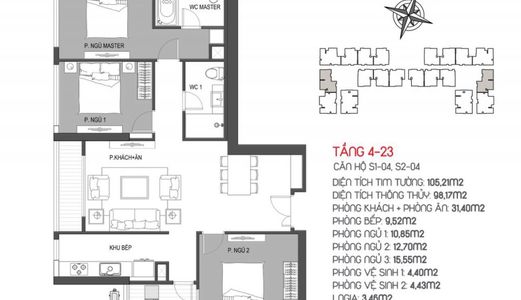 Siêu Căn Hộ 4 Ngủ Hinode City, Kim Ngưu- Đẳng Cấp Tiêu Chuẩn Nhật Bản