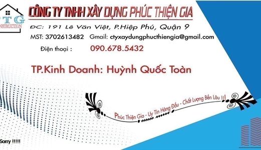 Công Ty Tnhh Xây Dựng Phúc Thiện Gia