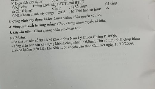 Bán Nhà Khu Bình Phú 2, Q6 - (Trệt + 3 Lầu) Dt Nhà 186M2