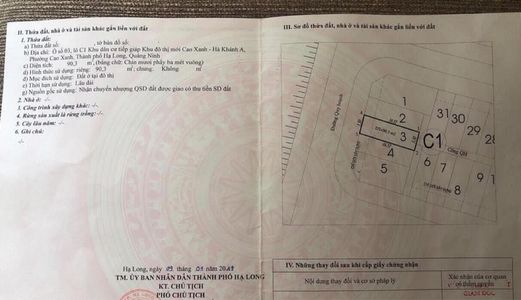 Bán Lô C-3 Đầu Ghềnh Hà Khánh A. Dt 90.3M2, Mt 5M, Hướng Tây Bắc