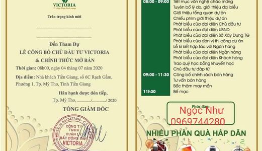 Bán Dự Án Victoria Premium
