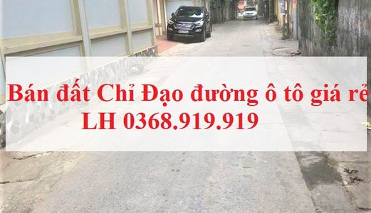 Bán Đất Chỉ Đạo Văn Lâm 70,5M2 Mt 4M Ngõ 4,5M Ô Tô Vào Chỉ Từ 420 Triệu Lh 0368.919.919
