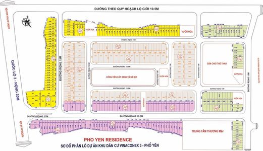 Đất Nền Phổ Yên Residence - Vinaconex 3, Giá Nội Bộ - Đã Có Sổ Đỏ. Lh: 0948.139.111