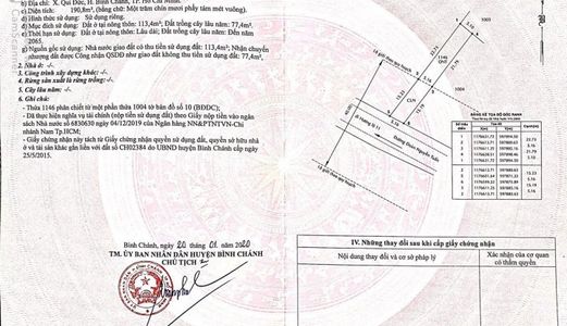 Đất Bình Chánh Chỉ 16Tr/m2 ( Rẻ Hơn Đất Tỉnh). Đường Đoàn Nguyễn Tuấn. Khu Dân Cư Qui Đức. Lh: 0918909149