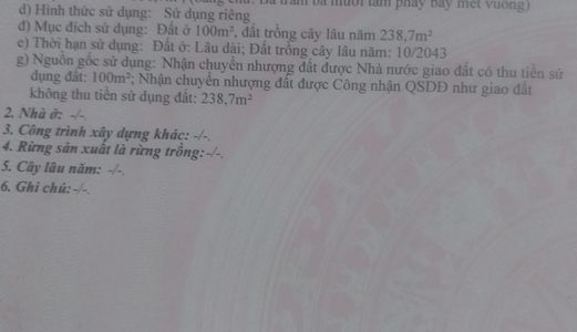 Bán Thửa Đất 340M2 Mặt Tiền T.l 44B Tại Long Điền Nối Tp.bà Rịa Với Vùng Ven Biển Phước Hải, Lộc An