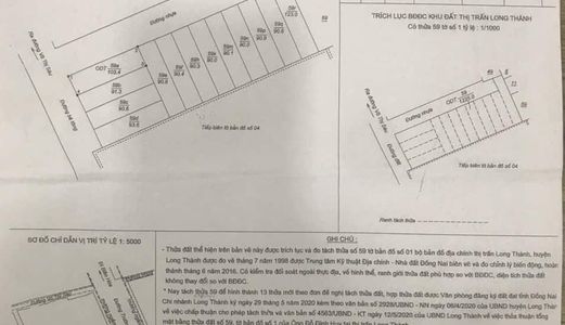 Bán Đất Nền Khu Vực Trung Tâm Thị Trấn Long Thành