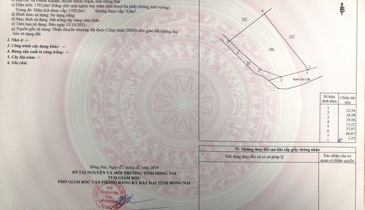 Bán Lô Đất Cây Lâu Năm 3 Mặt Tiền