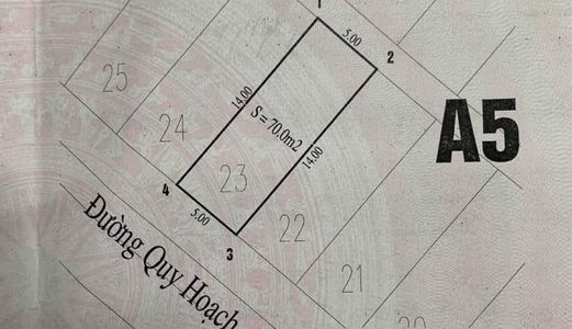  Bán Lô A5-23 Tđc Bãi Muối, P. Cao Thắng, Hạ Long,dt 70M2,mt:5M.h:tây Nam !!!