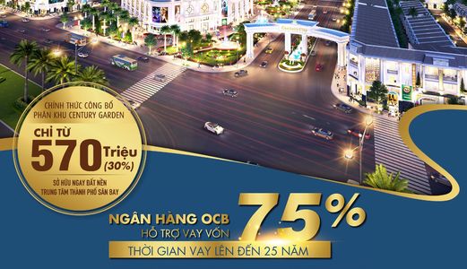 Century City - Sân Bay Long Thành Tiềm Năng Đầu Tư Cam Kết Lợi Nhuận Cao 20%/năm, Thổ Cư 100%