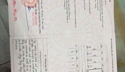 Bán Đất Phân Lô Nhà Ống Đồi T5, P. Hồng Hà, Hạ Long, Dt: 60M2, Mt: 5M, Hướng Nam