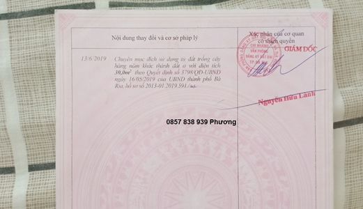 Bán 261M2 Đất Hòa Long, Bà Rịa Vũng Tàu Có 100M2 Thổ Cư