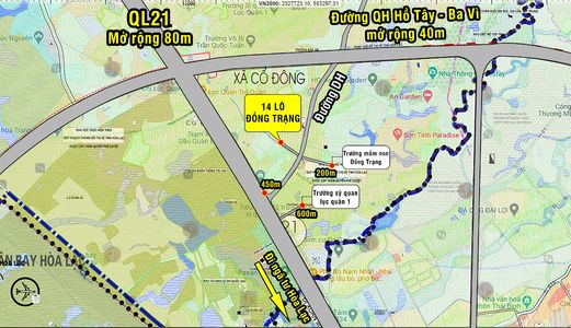 Chính Chủ Cần Tiền Bán Lô Đất Thổ Cư Tại Đồng Trạng Cổ Đông Sơn Tây, Gần Trường Sĩ Quan Lục Quân