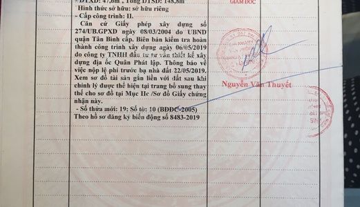 Nhà Hẻm Xe Hơi, Văn Chung, Tân Bình, 7.5 Tỷ